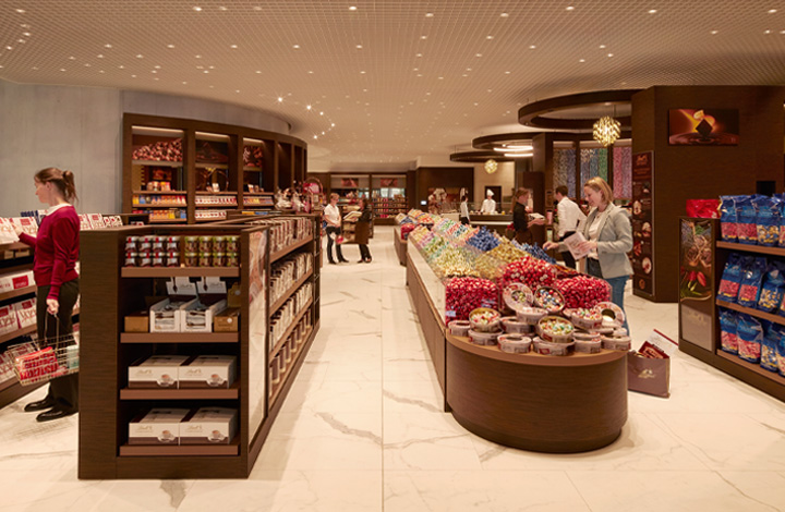 Le Lindt Chocolate Shop sur plus de 500 m2